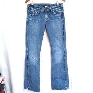 Silver Jean Co Twisted Bootcut Jeans Y2K Midrise Size 29/33
